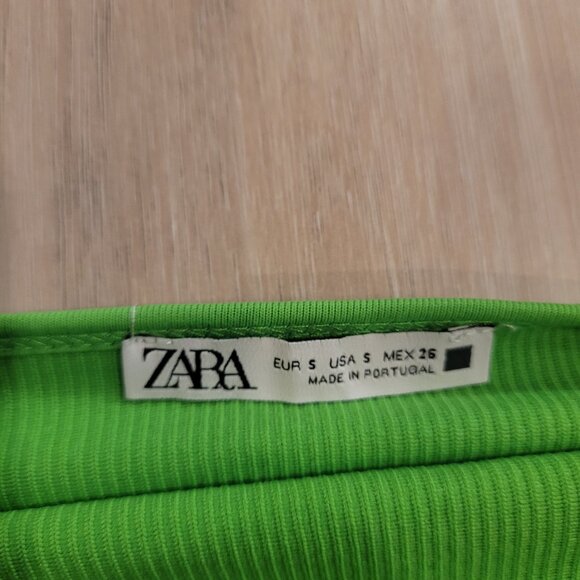 ZARA | Ribbed Halter Crop Top | Sz. S - Picture 5 of 7